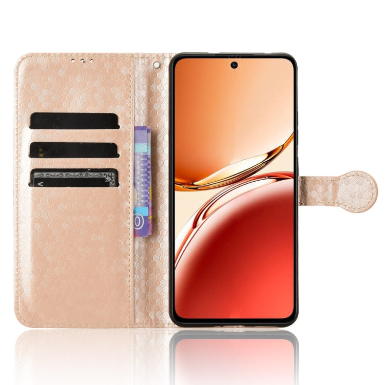 For OPPO Reno12 F Honeycomb Dot Texture Leather Phone Case