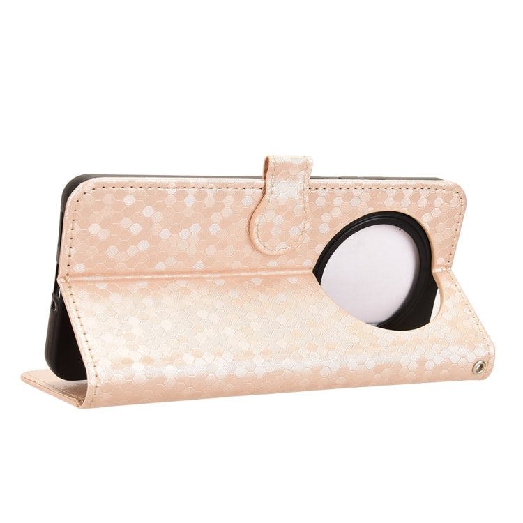For OPPO Reno12 F Honeycomb Dot Texture Leather Phone Case