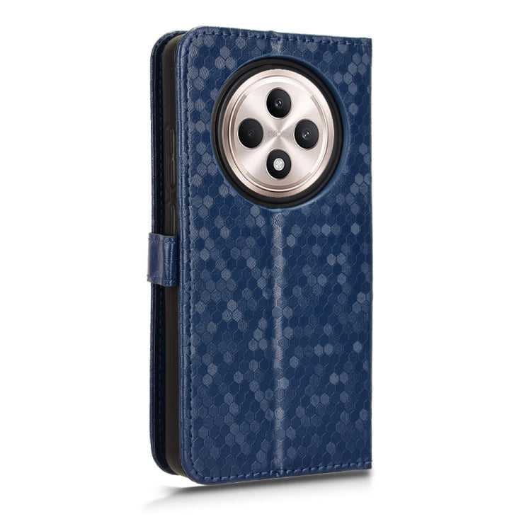 For OPPO Reno12 F Honeycomb Dot Texture Leather Phone Case