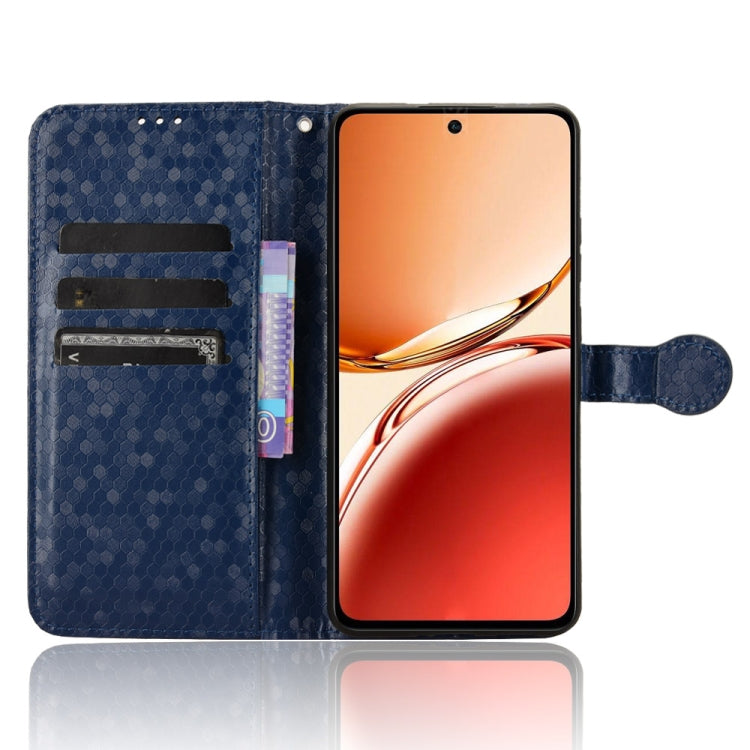 For OPPO Reno12 F Honeycomb Dot Texture Leather Phone Case