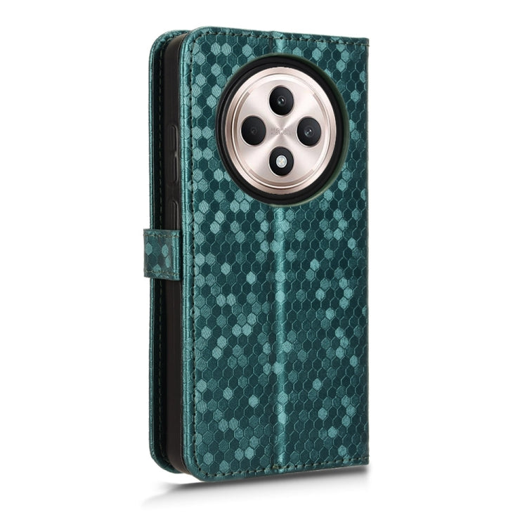 For OPPO Reno12 F Honeycomb Dot Texture Leather Phone Case
