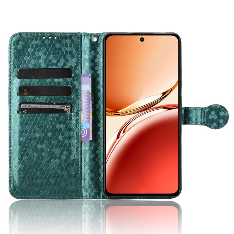 For OPPO Reno12 F Honeycomb Dot Texture Leather Phone Case