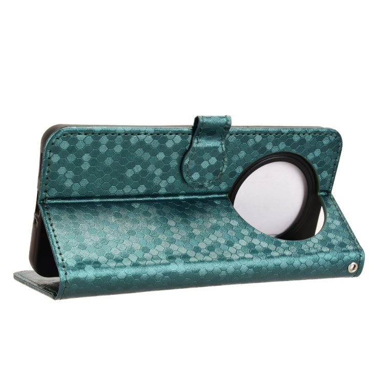 For OPPO Reno12 F Honeycomb Dot Texture Leather Phone Case