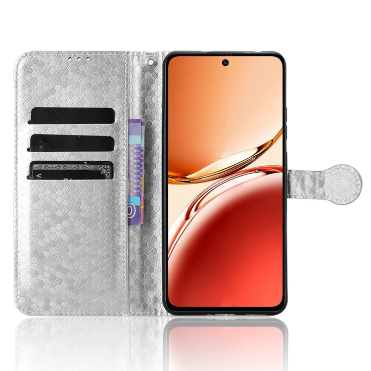 For OPPO Reno12 F Honeycomb Dot Texture Leather Phone Case