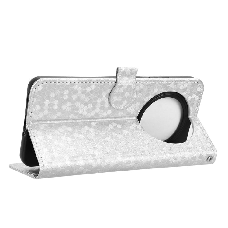 For OPPO Reno12 F Honeycomb Dot Texture Leather Phone Case