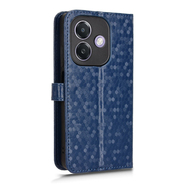 For OPPO A3x 5G India Honeycomb Dot Texture Leather Phone Case
