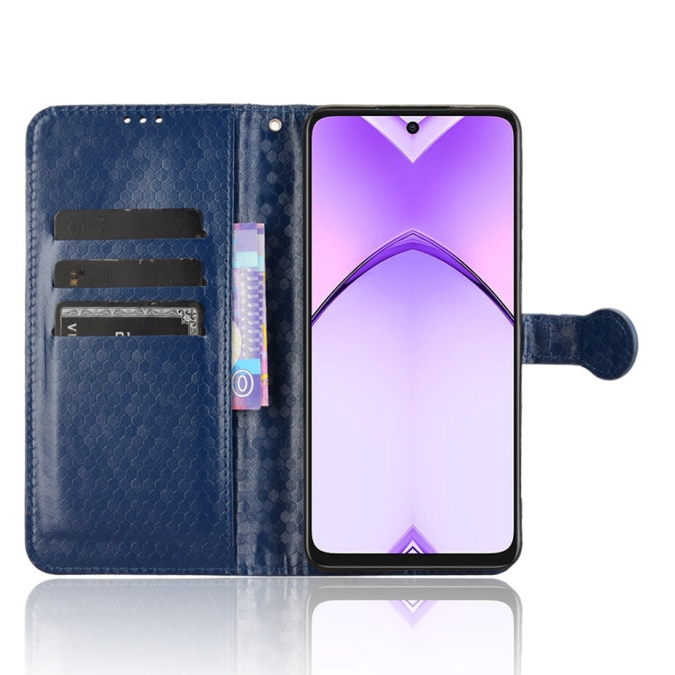 For OPPO A3x 5G India Honeycomb Dot Texture Leather Phone Case