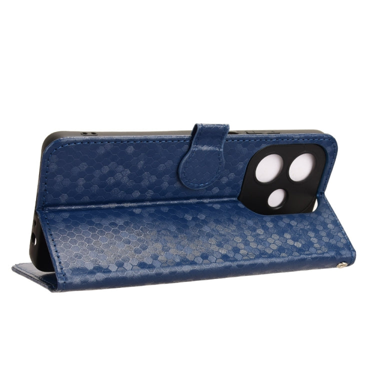 For OPPO A3x 5G India Honeycomb Dot Texture Leather Phone Case