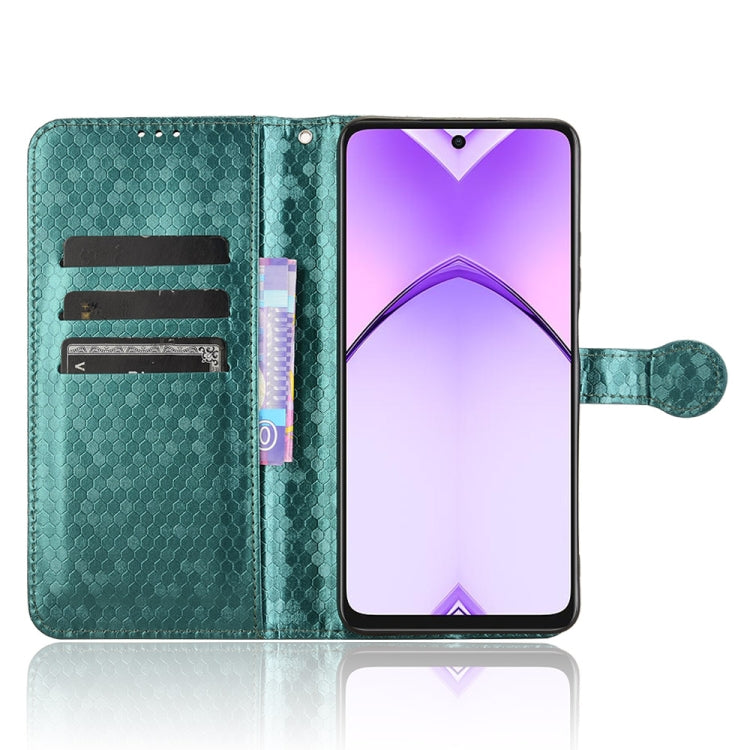 For OPPO A3x 5G India Honeycomb Dot Texture Leather Phone Case