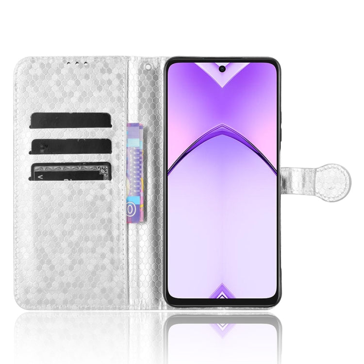 For OPPO A3x 5G India Honeycomb Dot Texture Leather Phone Case