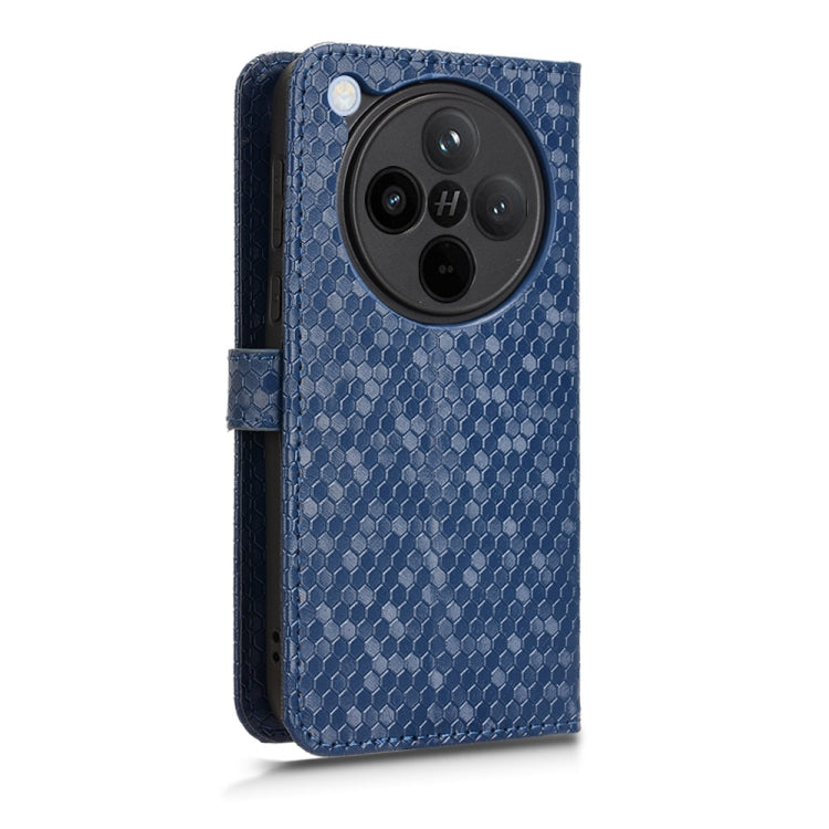 For OPPO Find X8 Honeycomb Dot Texture Leather Phone Case