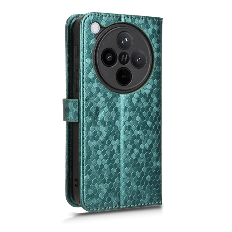 For OPPO Find X8 Honeycomb Dot Texture Leather Phone Case