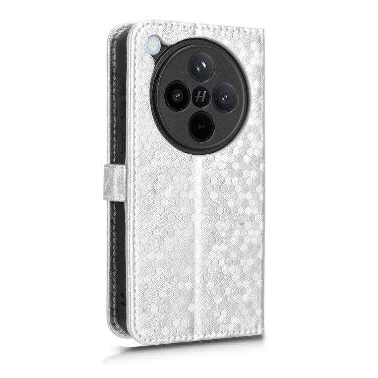 For OPPO Find X8 Honeycomb Dot Texture Leather Phone Case
