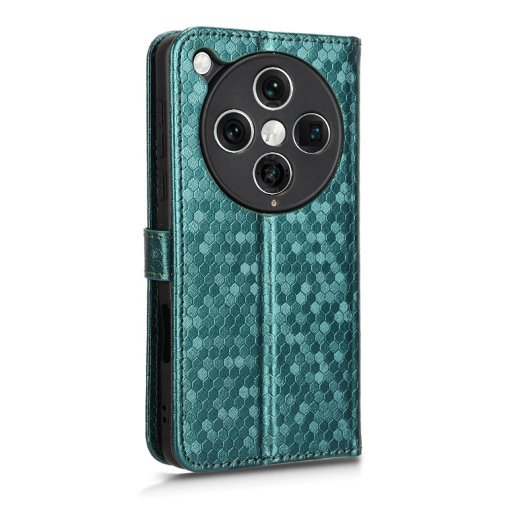 For OPPO Find X8 Pro Honeycomb Dot Texture Leather Phone Case