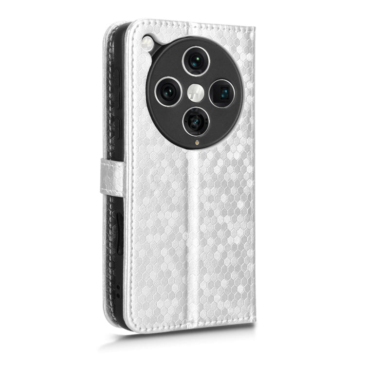 For OPPO Find X8 Pro Honeycomb Dot Texture Leather Phone Case