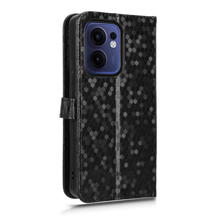 For OPPO Reno13 F 4G / 5G Honeycomb Dot Texture Leather Phone Case