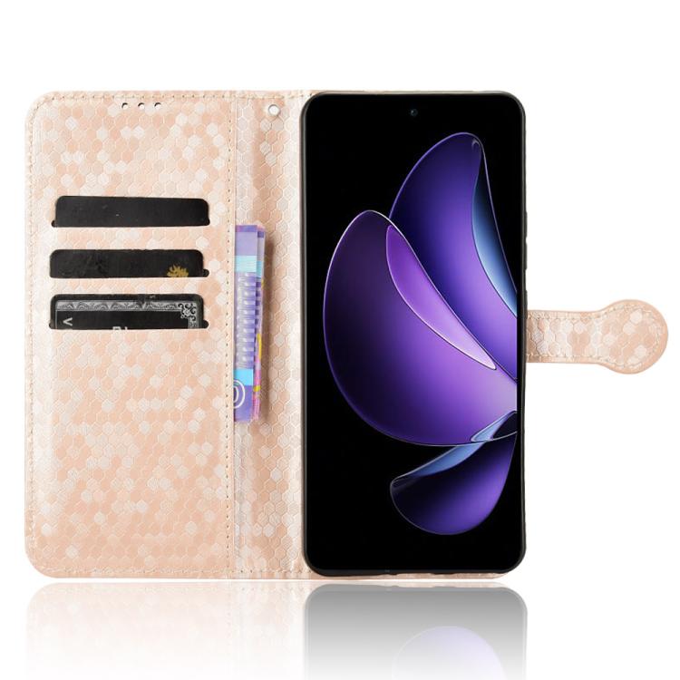 For OPPO Reno13 F 4G / 5G Honeycomb Dot Texture Leather Phone Case