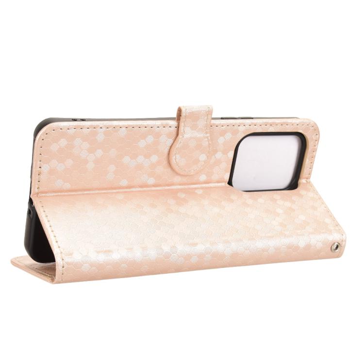 For OPPO Reno13 F 4G / 5G Honeycomb Dot Texture Leather Phone Case