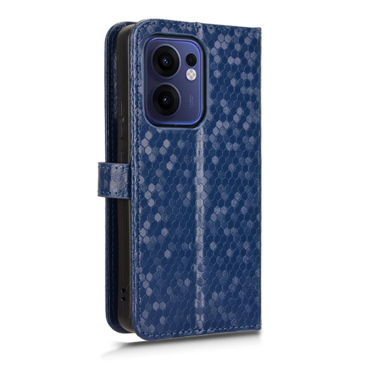 For OPPO Reno13 F 4G / 5G Honeycomb Dot Texture Leather Phone Case