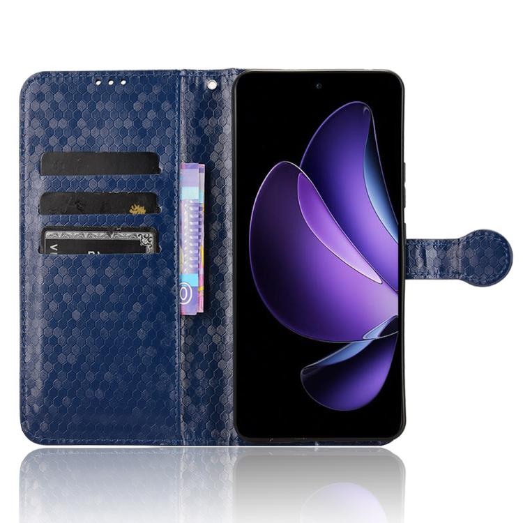For OPPO Reno13 F 4G / 5G Honeycomb Dot Texture Leather Phone Case