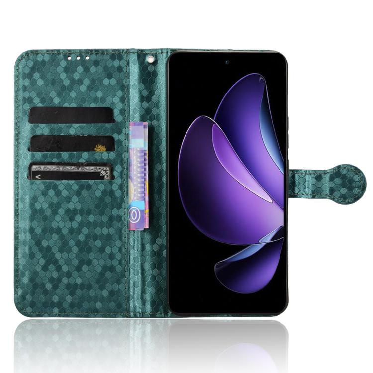 For OPPO Reno13 F 4G / 5G Honeycomb Dot Texture Leather Phone Case