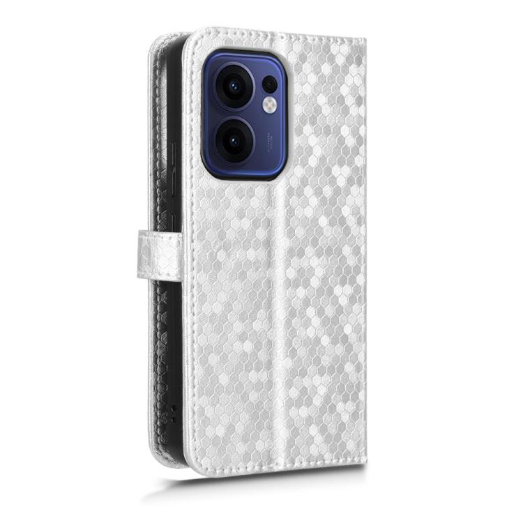 For OPPO Reno13 F 4G / 5G Honeycomb Dot Texture Leather Phone Case