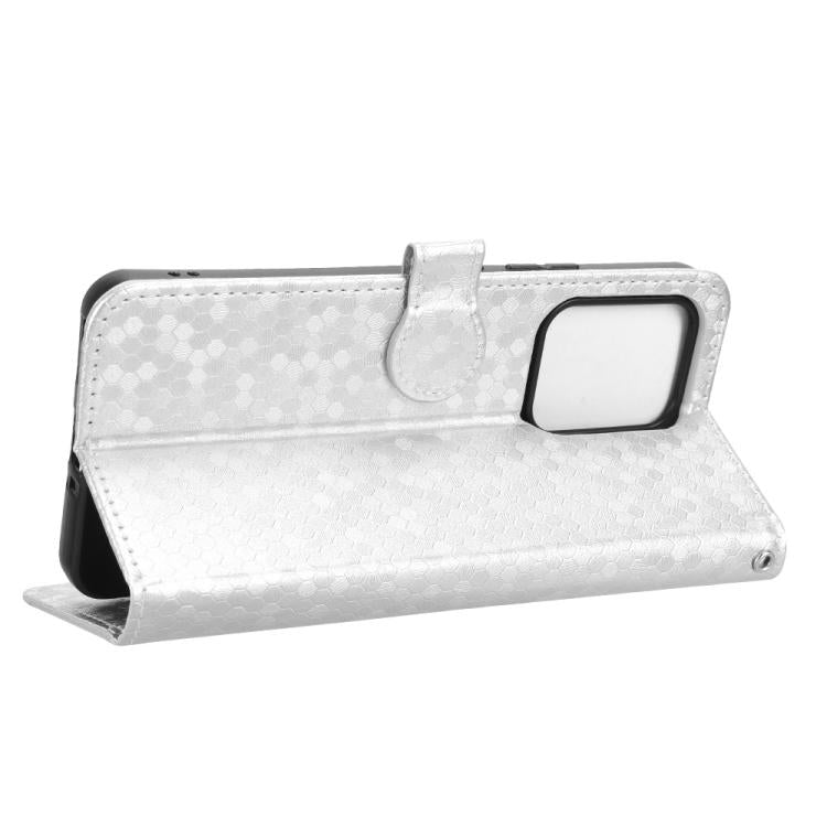 For OPPO Reno13 F 4G / 5G Honeycomb Dot Texture Leather Phone Case
