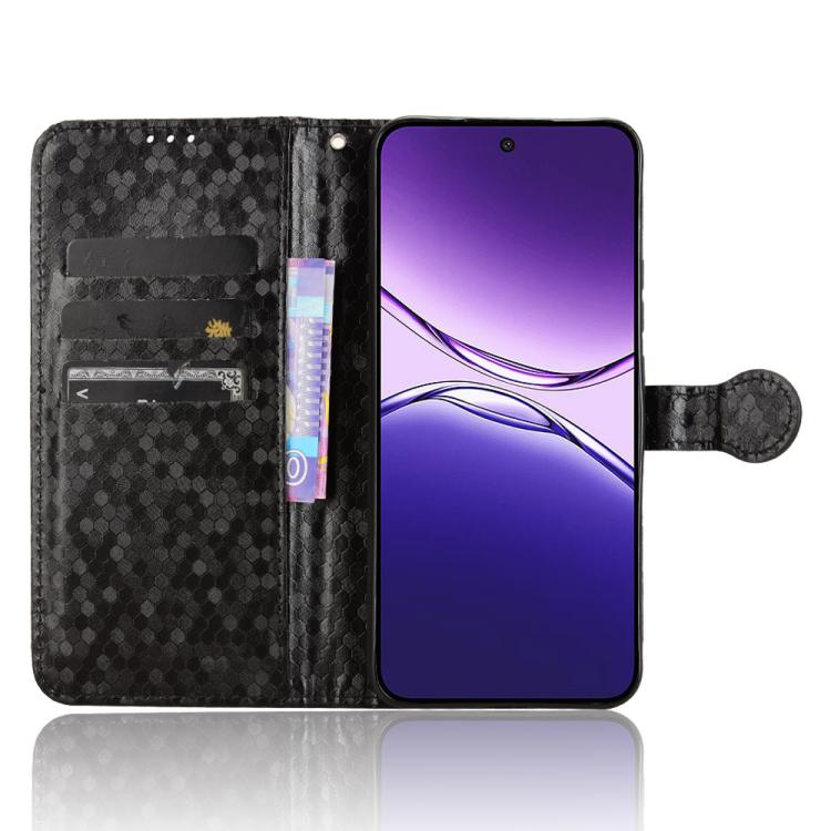 For OPPO F29 5G Honeycomb Dot Texture Leather Phone Case