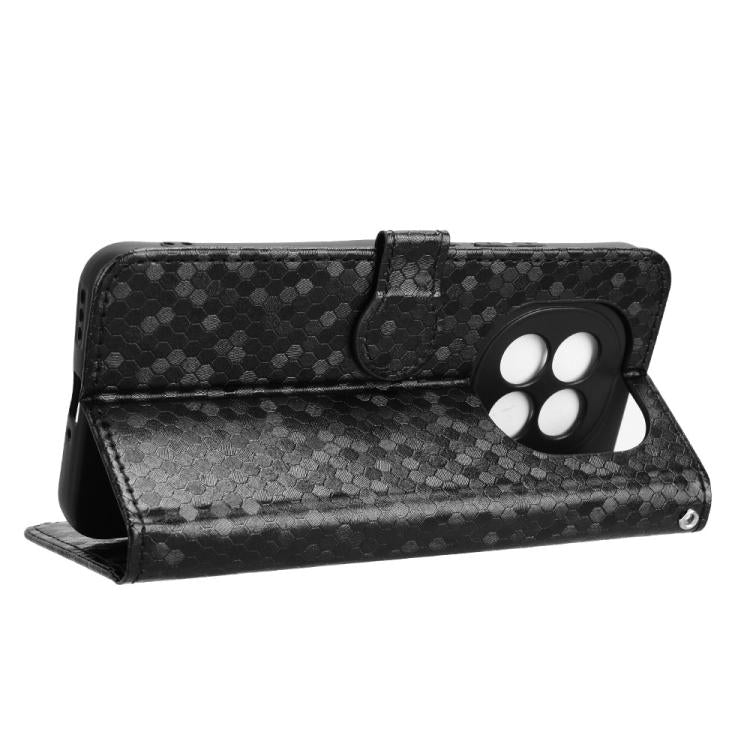 For OPPO F29 5G Honeycomb Dot Texture Leather Phone Case