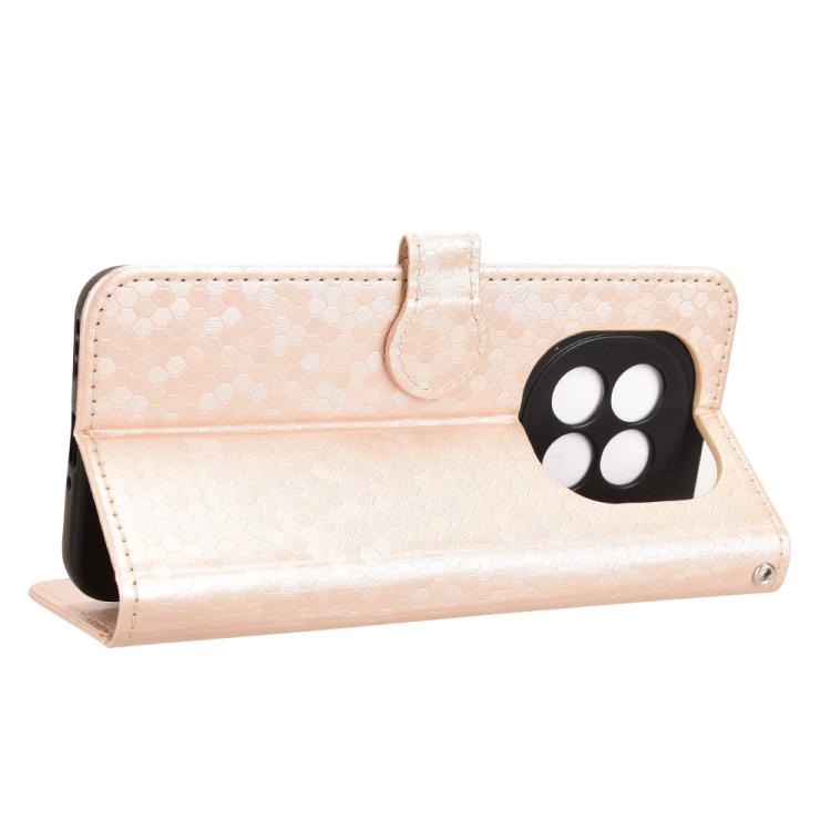 For OPPO F29 5G Honeycomb Dot Texture Leather Phone Case