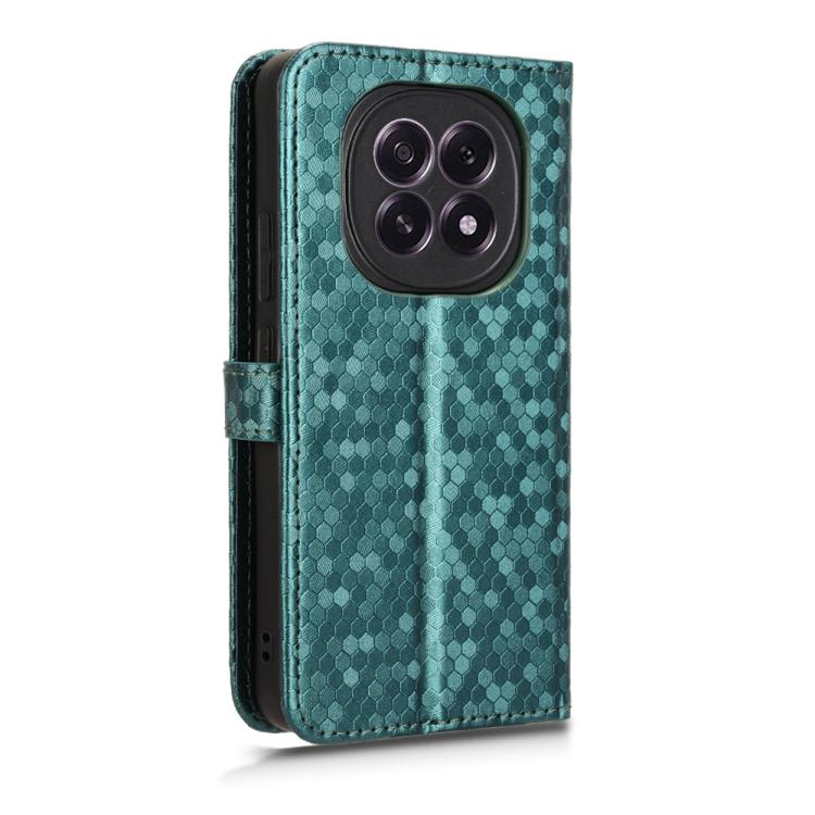 For OPPO F29 5G Honeycomb Dot Texture Leather Phone Case