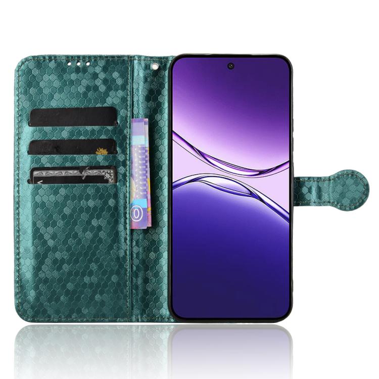 For OPPO F29 5G Honeycomb Dot Texture Leather Phone Case
