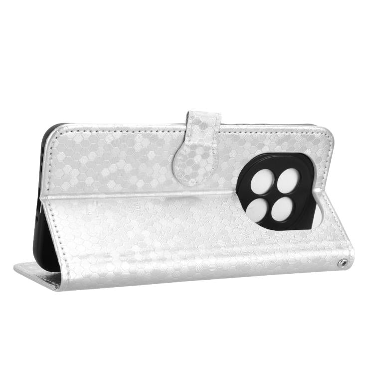 For OPPO F29 5G Honeycomb Dot Texture Leather Phone Case
