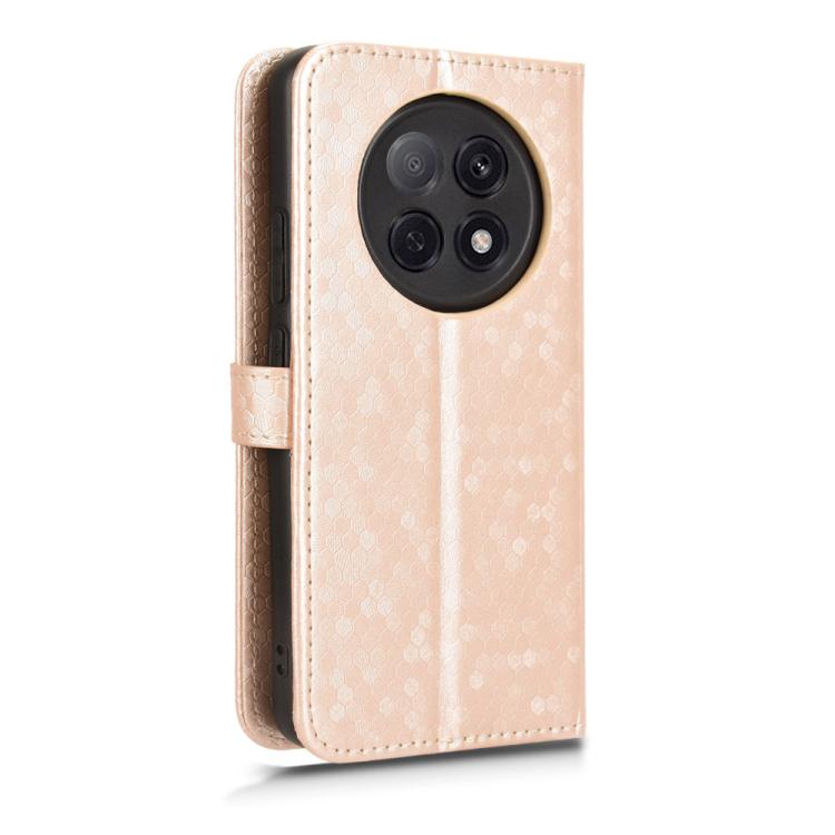 For OPPO F29 Pro 5G Honeycomb Dot Texture Leather Phone Case