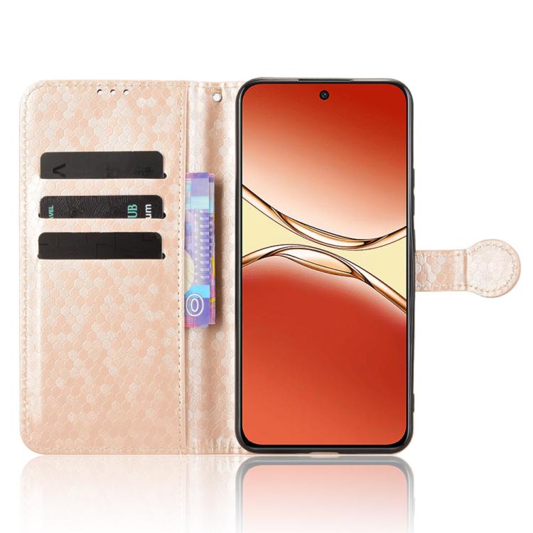 For OPPO F29 Pro 5G Honeycomb Dot Texture Leather Phone Case