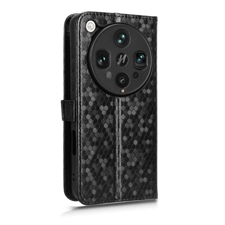For OPPO Find X8 Ultra 5G Honeycomb Dot Texture Leather Phone Case