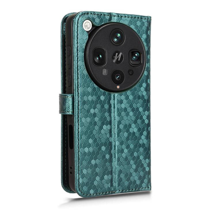 For OPPO Find X8 Ultra 5G Honeycomb Dot Texture Leather Phone Case