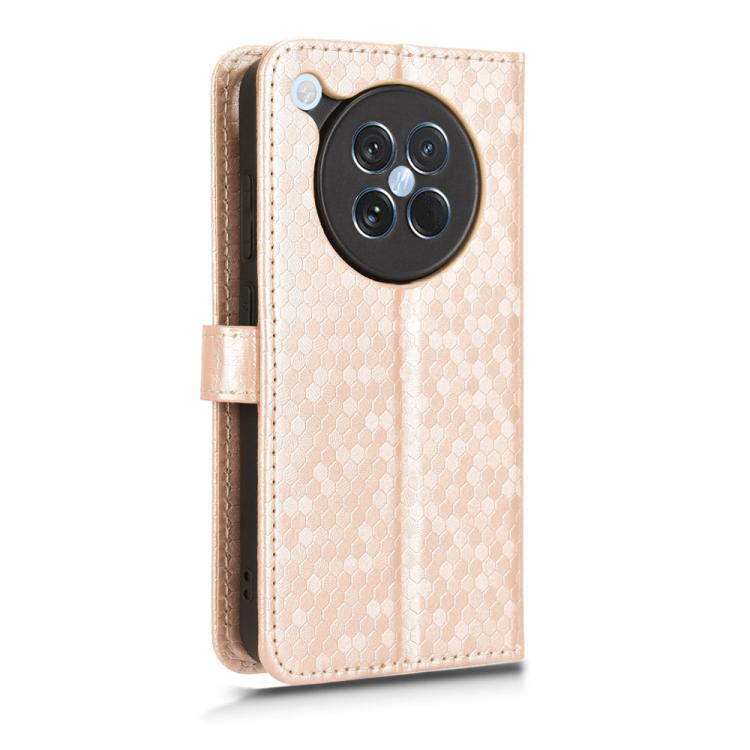 For OPPO Find X8s 5G Honeycomb Dot Texture Leather Phone Case