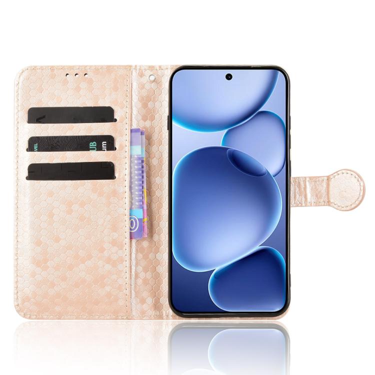 For OPPO Find X8s 5G Honeycomb Dot Texture Leather Phone Case
