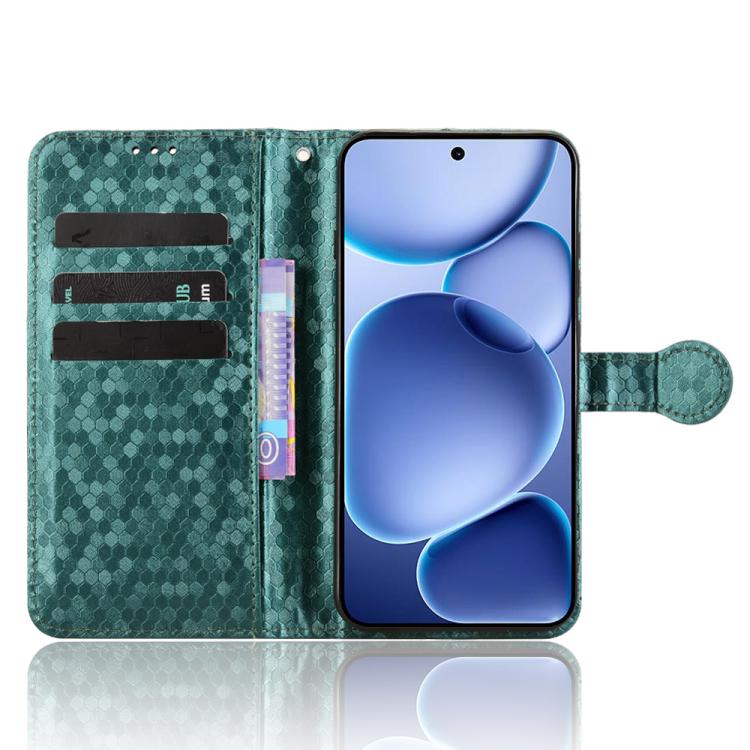 For OPPO Find X8s 5G Honeycomb Dot Texture Leather Phone Case