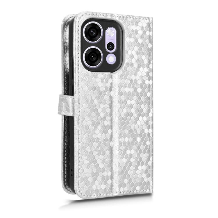 For OPPO Reno14 Pro Global Honeycomb Dot Texture Leather Phone Case