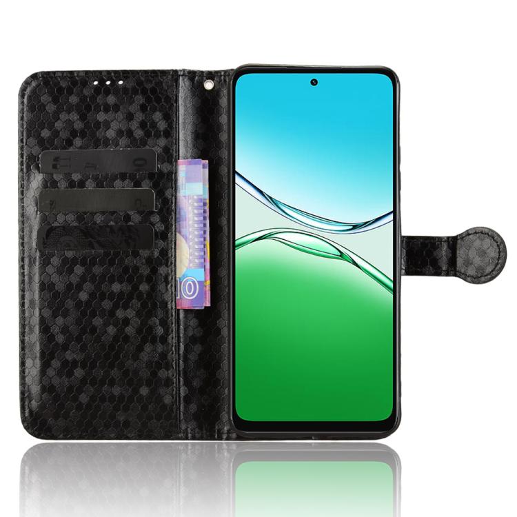 For OPPO A5 5G / 4G Global Honeycomb Dot Texture Leather Phone Case