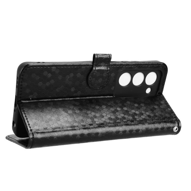 For OPPO A5 5G / 4G Global Honeycomb Dot Texture Leather Phone Case