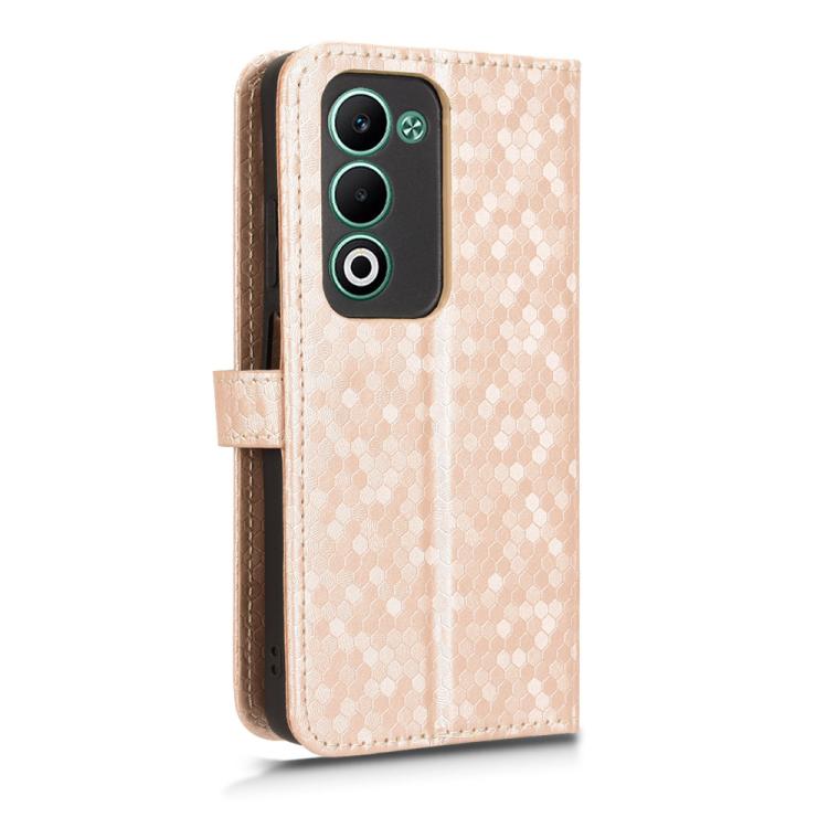 For OPPO A5 5G / 4G Global Honeycomb Dot Texture Leather Phone Case