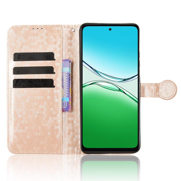 For OPPO A5 5G / 4G Global Honeycomb Dot Texture Leather Phone Case