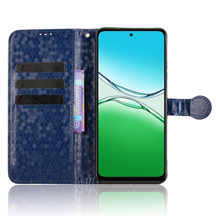 For OPPO A5 5G / 4G Global Honeycomb Dot Texture Leather Phone Case