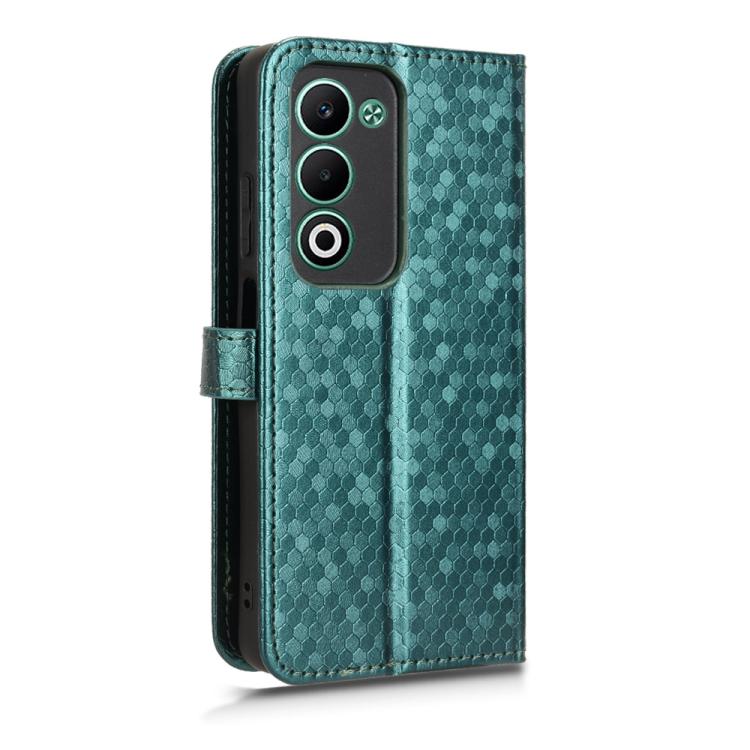 For OPPO A5 5G / 4G Global Honeycomb Dot Texture Leather Phone Case