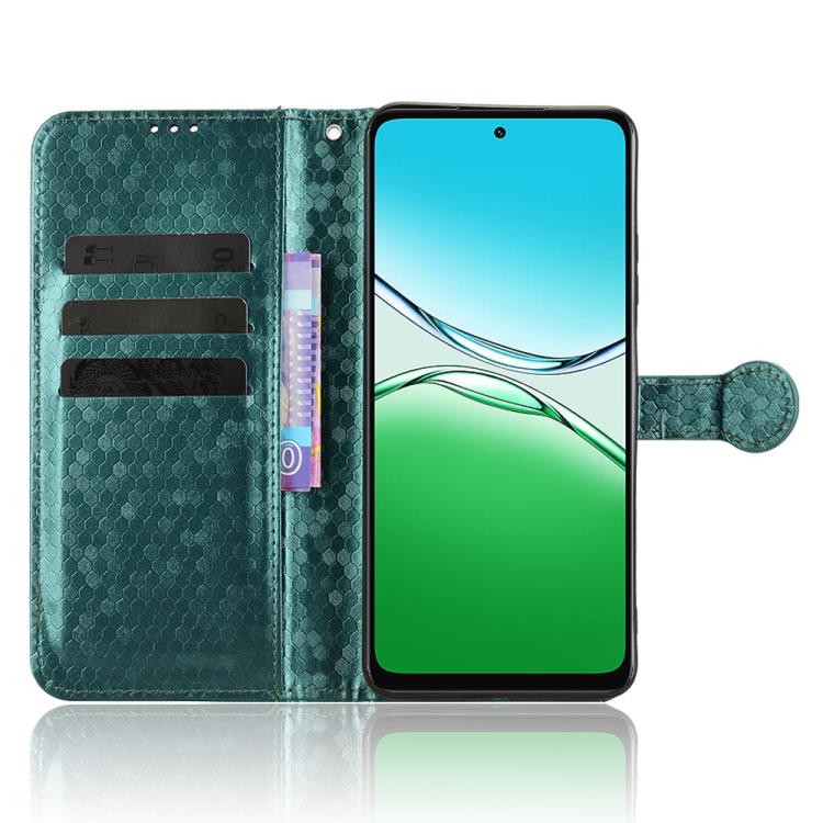 For OPPO A5 5G / 4G Global Honeycomb Dot Texture Leather Phone Case