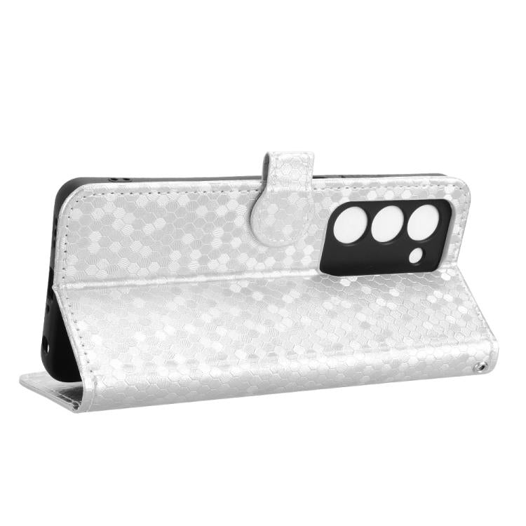 For OPPO A5 5G / 4G Global Honeycomb Dot Texture Leather Phone Case