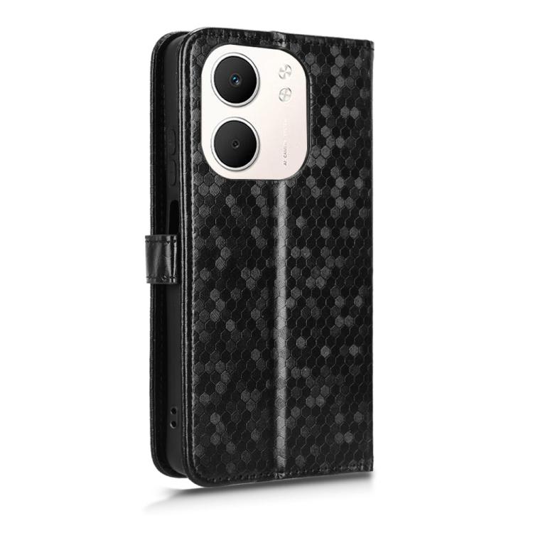 For OPPO A5x 5G / 4G Global Honeycomb Dot Texture Leather Phone Case